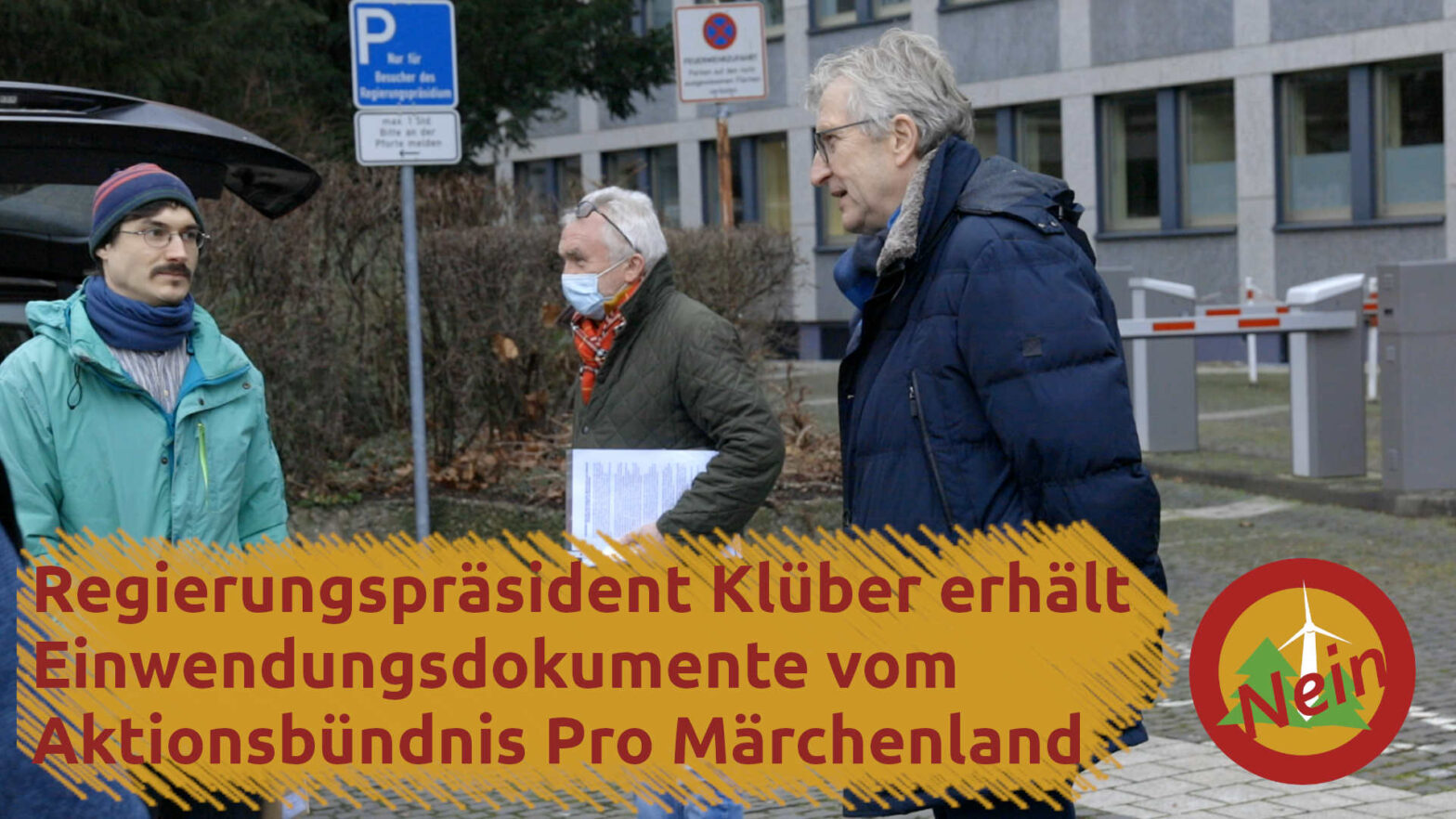 Regierungspräsident Klüber erhält Einwendungsdokumente vom Aktionsbündnis Pro Märchenland