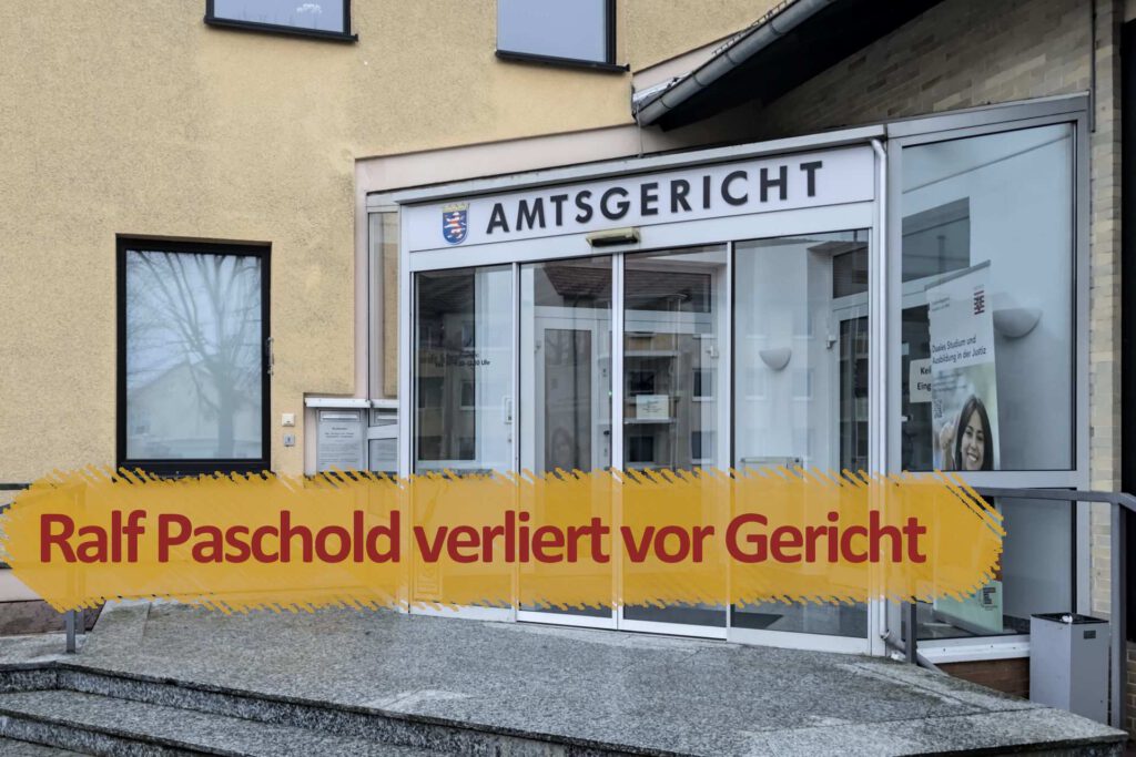 Amtsgericht Hofgeismar Ralf Paschold verliert vor Gericht